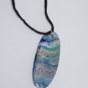 Atlantic Ocean Love Driftwood Necklace